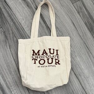 Maui Chocolate Factory Cream Tote Bag - New🔥